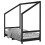 Berkfield Kids Bed Frame Black 80x160 cm Solid Wood Pine 2