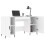 Berkfield Desk White 140x50x75 cm Engineered Wood 4