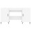 Berkfield Desk White 140x50x75 cm Engineered Wood 6