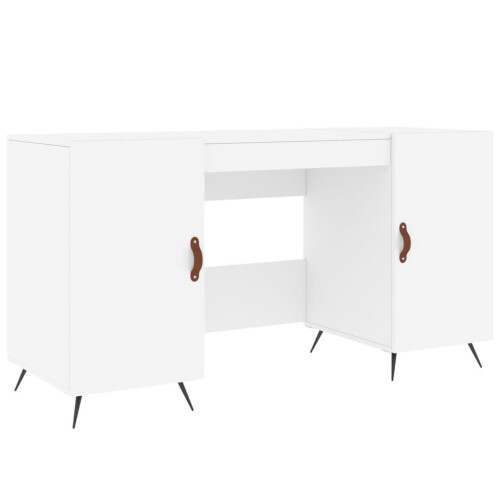 Berkfield Desk White 140x50x75 cm Engineered Wood 1