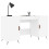 Berkfield Desk White 140x50x75 cm Engineered Wood 3