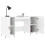 Berkfield Desk White 140x50x75 cm Engineered Wood 4