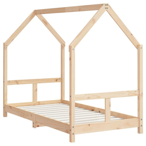 Berkfield Kids Bed Frame 80x160 cm Solid Wood Pine 2