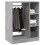 Berkfield Wardrobe Concrete Grey 77x48x102 cm Engineered Wood 4