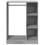 Berkfield Wardrobe Concrete Grey 77x48x102 cm Engineered Wood 5