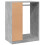 Berkfield Wardrobe Concrete Grey 77x48x102 cm Engineered Wood 7