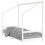 Berkfield Kids Bed Frame White 90x200 cm Solid Wood Pine 2