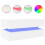 Berkfield Coffee Table with LED Lights White 90x50x40 cm 2