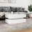 Berkfield Coffee Table with LED Lights White 90x50x40 cm 4