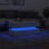 Berkfield Coffee Table with LED Lights White 90x50x40 cm 5
