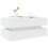 Berkfield Coffee Table with LED Lights White 90x50x40 cm 6