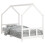 Berkfield Kids Bed Frame White 90x190 cm Solid Wood Pine 2