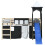 Berkfield Curtains for Loft Bed with Tower White and Black Polyester 5