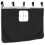 Berkfield Curtains for Loft Bed with Tower White and Black Polyester 8