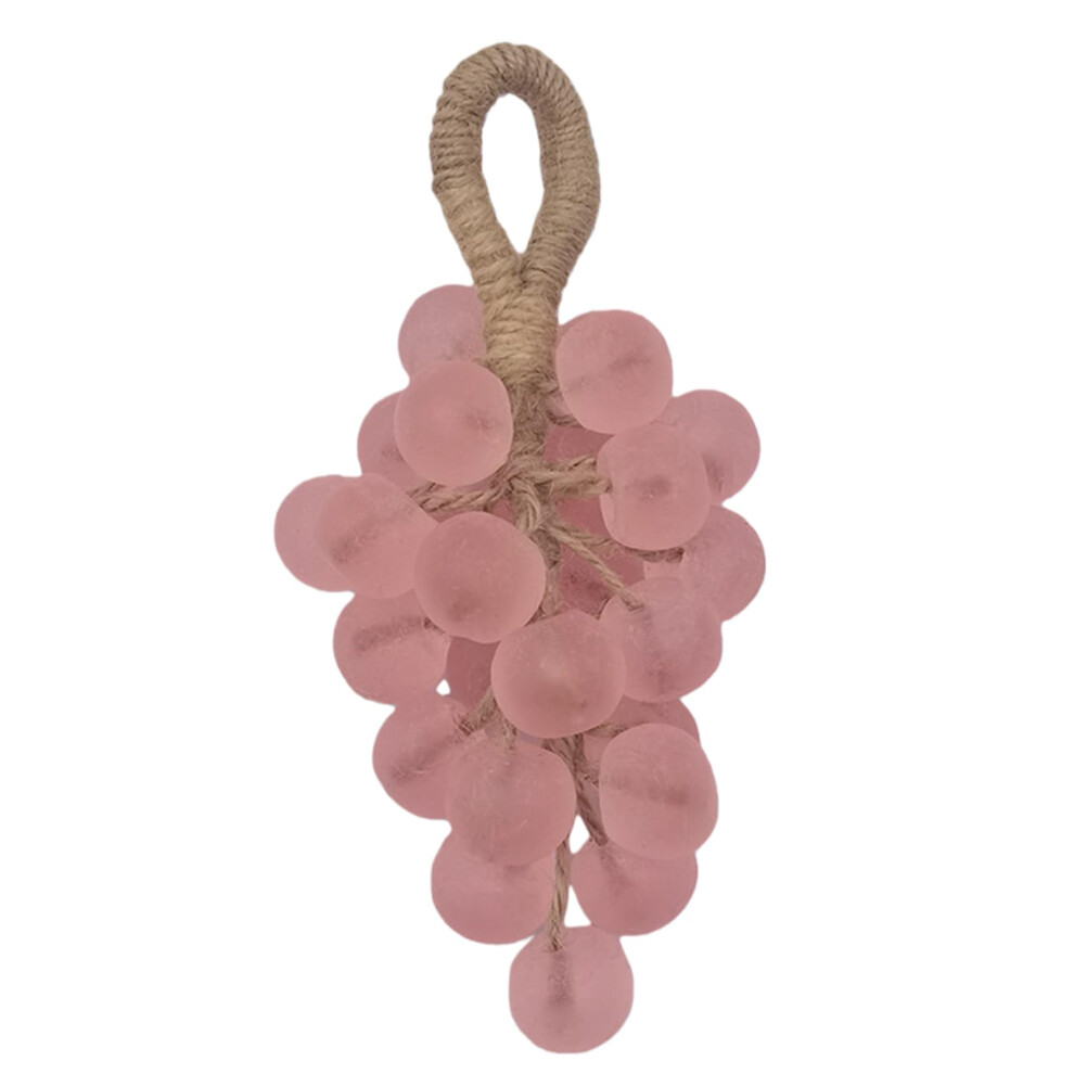 Pink Handmade Soap Bar Grape Cluster Design Natural Glycerin Crystal Grapes Soap On A Rope 1Pc