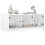 Berkfield Coffee Table with Glass Doors White 102x50x42 cm 4