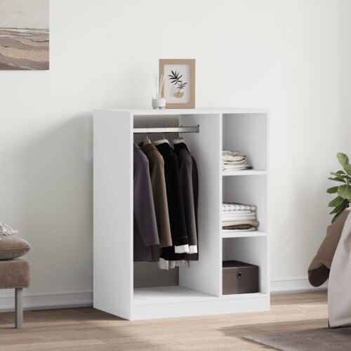 Berkfield Wardrobe White 77x48x102 cm Engineered Wood 2