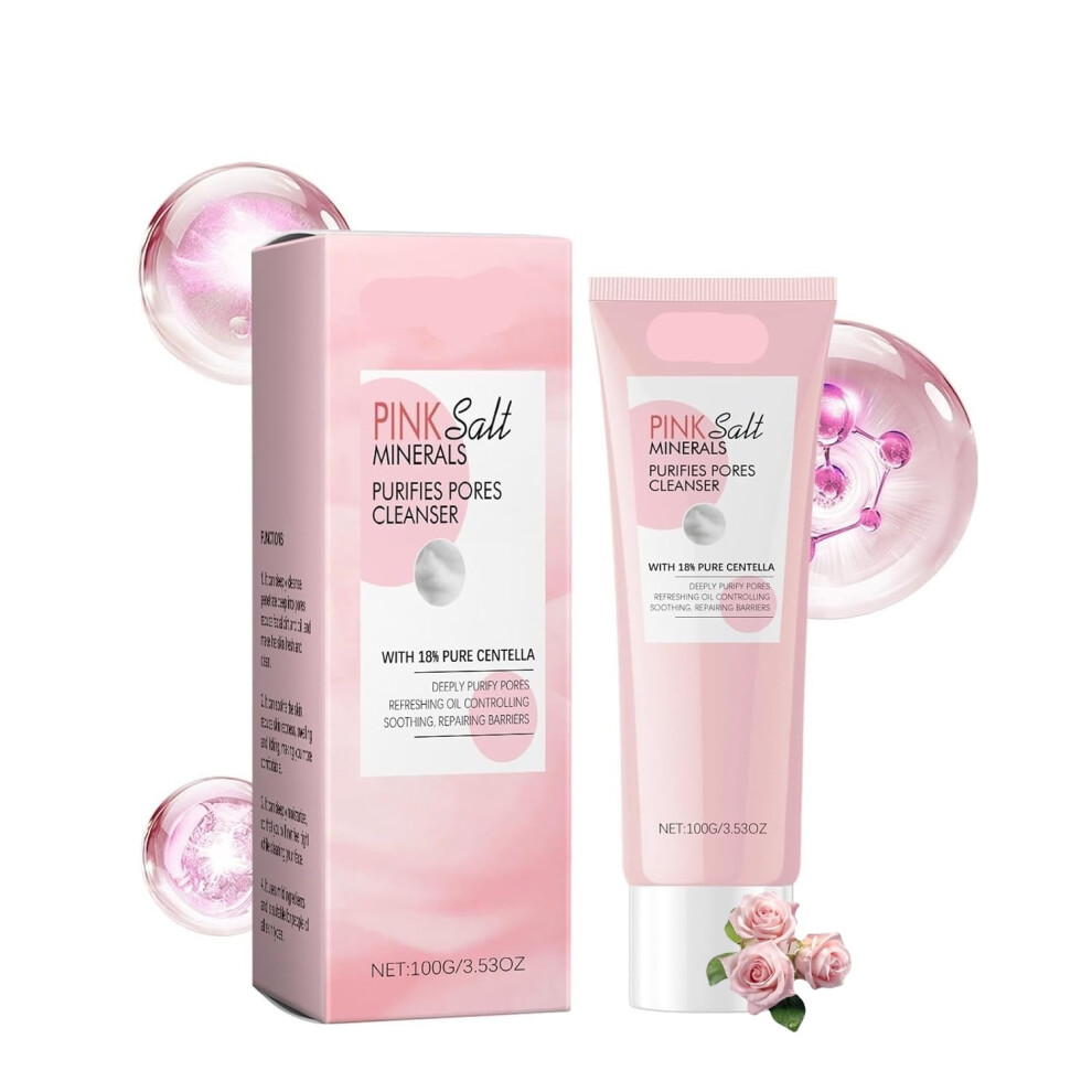 Deep Pore Cleansing Facial Cleanser for Oily Skin, Gentle Moisturizing Face Wash, 1pcs