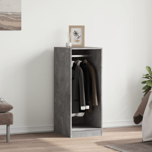 Berkfield Wardrobe Concrete Grey 48x41x102 cm Engineered Wood 2