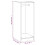 Berkfield Wardrobe Concrete Grey 48x41x102 cm Engineered Wood 10