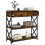 Berkfield Console Table Smoked Oak 75x28x75 cm Engineered Wood 4