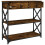 Berkfield Console Table Smoked Oak 75x28x75 cm Engineered Wood 5