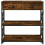 Berkfield Console Table Smoked Oak 75x28x75 cm Engineered Wood 6