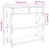 Berkfield Console Table Smoked Oak 75x28x75 cm Engineered Wood 11