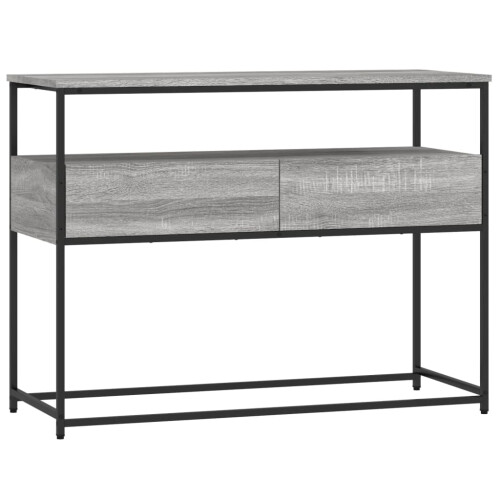 Berkfield Console Table Grey Sonoma 100x40x75 cm Engineered Wood 1