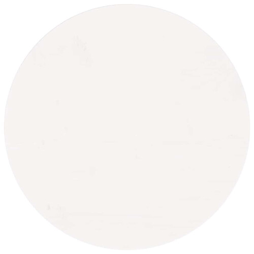 Berkfield Table Top Round White ò50x3 cm Solid Wood Pine 1
