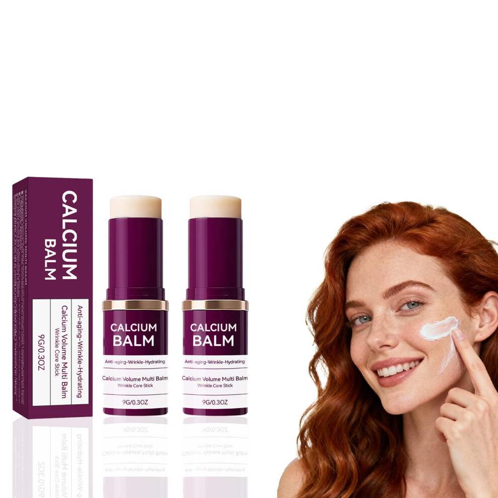 Anti Aging Balm Stick with Collagen and Vitamin E, Hydrating Firming Face and Neck Multi Balm 0.3oz (2)
