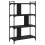 Berkfield Bookcase 4-Tier Black 76x32x123 cm Engineered Wood 2