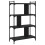 Berkfield Bookcase 4-Tier Black 76x32x123 cm Engineered Wood 4