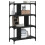 Berkfield Bookcase 4-Tier Black 76x32x123 cm Engineered Wood 6