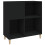 Berkfield Record Cabinet Black 84.5x38x89 cm Engineered Wood 2