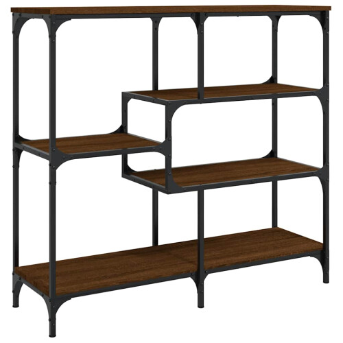 Berkfield Console Table Brown Oak 103x32x95 cm Engineered Wood 1