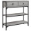 Berkfield Console Table Grey Sonoma 72.5x25x75 cm Engineered Wood 2