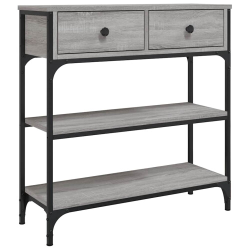 Berkfield Console Table Grey Sonoma 72.5x25x75 cm Engineered Wood 1