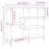 Berkfield Console Table Brown Oak 103x32x95 cm Engineered Wood 9