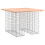 Berkfield Garden Table Gabion Design 100x102x72 cm Solid Wood Douglas 2