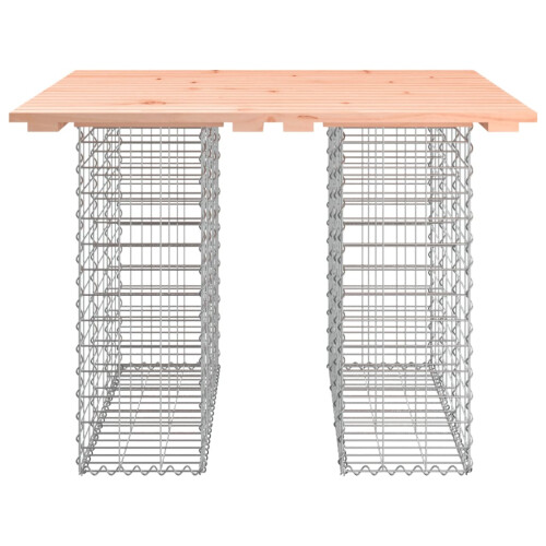 Berkfield Garden Table Gabion Design 100x102x72 cm Solid Wood Douglas 2