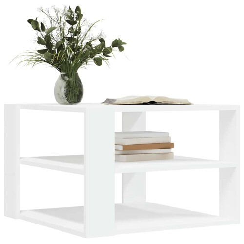 Berkfield Coffee Table White 58x58x40 cm Engineered Wood 2
