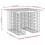 Berkfield Garden Table Gabion Design 100x102x72 cm Solid Wood Douglas 8