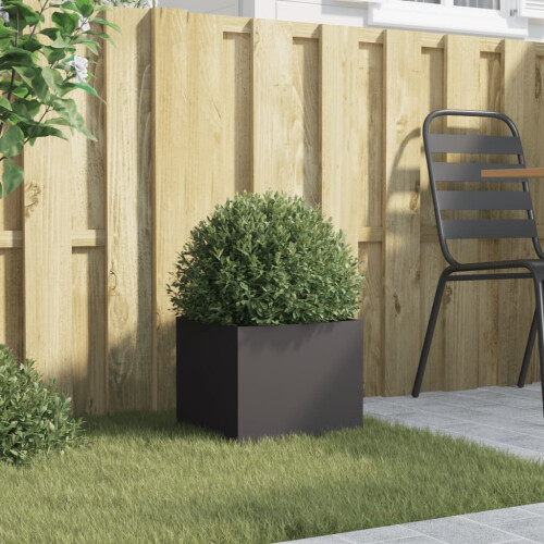 Berkfield Planter Black 32x30x29 cm Steel 2