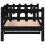 Berkfield Day Bed without Mattress Black 80x200 cm Solid Wood Pine 6