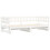 Berkfield Pull-out Day Bed without Mattress White 2x(80x200) cm Solid Wood 3