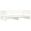 Berkfield Pull-out Day Bed without Mattress White 2x(90x200) cm Solid Wood 3