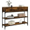 Berkfield Console Table Smoked Oak 100x25x75 cm Engineered Wood 3