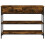 Berkfield Console Table Smoked Oak 100x25x75 cm Engineered Wood 6