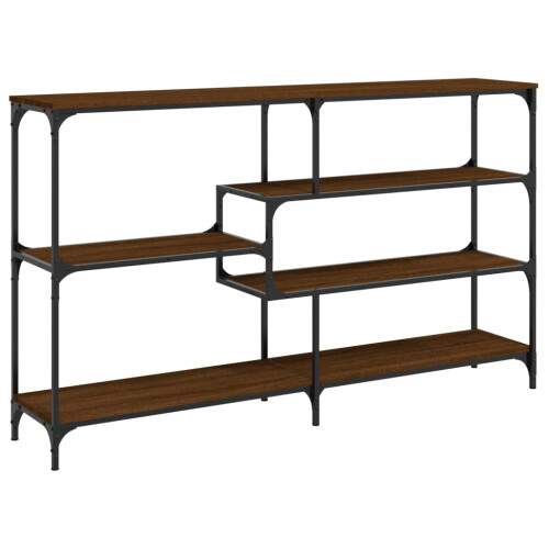 Berkfield Console Table Brown Oak 160x32x95 cm Engineered Wood 1